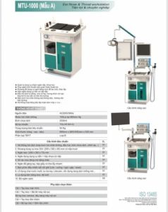 Thiết Bị khám và điều trị Tai Mũi Họng Model: MTU-1000 Thương hiệu: Medtrix Xuất xứ : Việt Nam