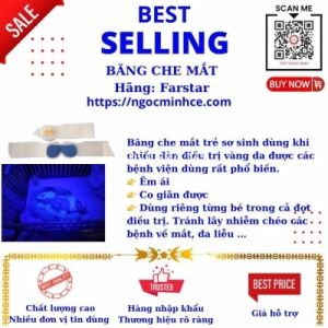 Băng che mắt chiếu vàng da - Phototherapy protection eye mask