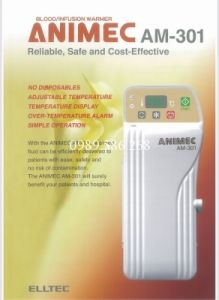 MÁY LÀM ẤM MÁU VÀ DỊCH TRUYỀN TỐC ĐỘ THẤP   − Model: Animec AM-301-5AF − Hãng SX: Elltec − Nước SX: Nhật Bản